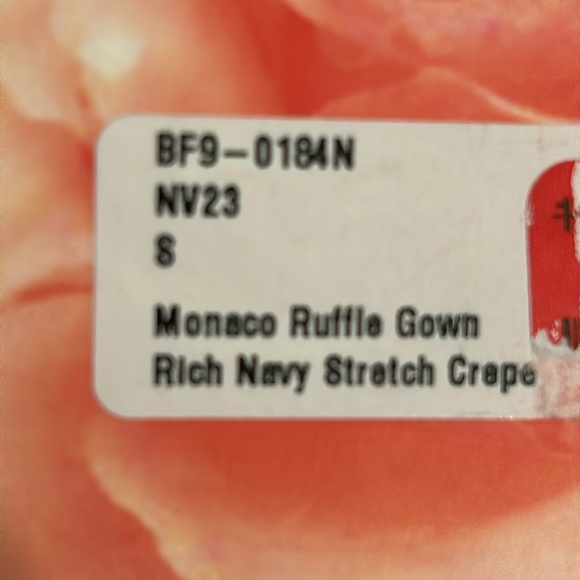 Show Me Your Mumu Weddings ~ Monaco Ruffle Gown in Rich Navy Crepe - Picture 9 of 12